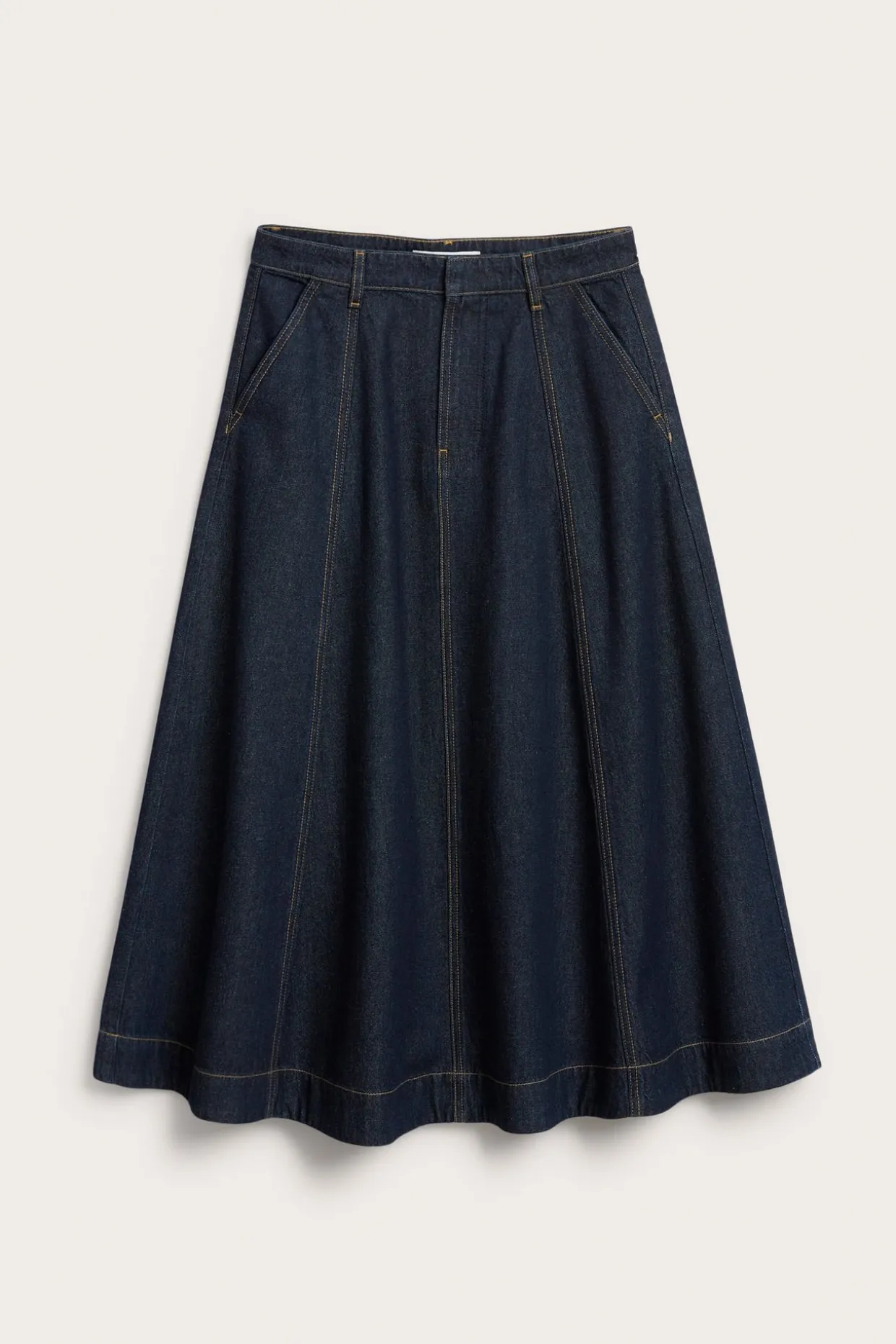 Pitkä farkkuhame | Tumma denim | Naiset | Kappahl