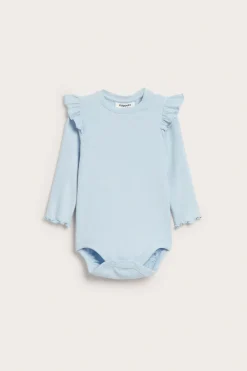 Pitkähihainen body röyhelöillä | Sininen | Vauvat | Kappahl