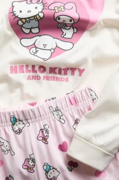 Pitkähihainen Hello Kitty -pyjamasetti | Luonnonvalkoinen | Lapset | Kappahl