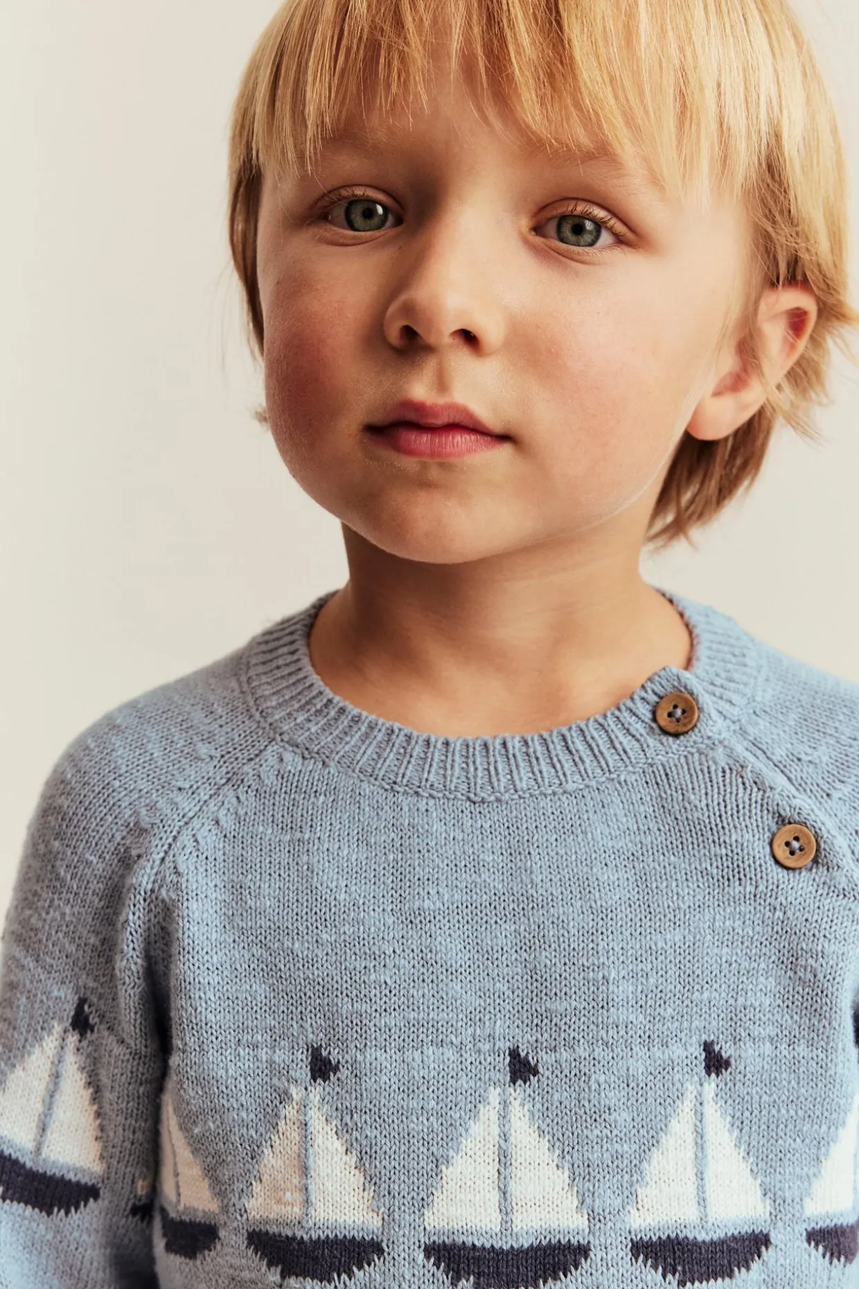 Pitkähihainen paita, jossa on purjeveneitä | Sininen | Lapset | Newbie