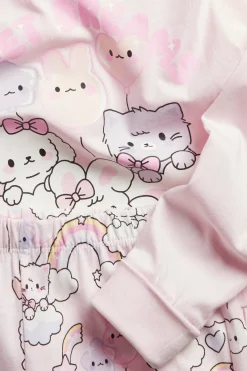 Pitkähihainen pyjama | Vaaleanpunainen | Lapset | Kappahl
