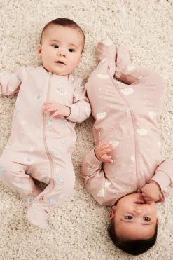 Pitkähihaiset pyjamat, 2 kpl:n pakkaus | Pinkki | Vauvat | Kappahl