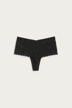 Pitsistringit | Musta | Naiset | Kappahl