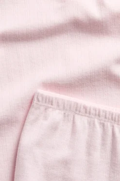 Pointelle-puuvillapyjama | Vaaleanpunainen | Lapset | Kappahl
