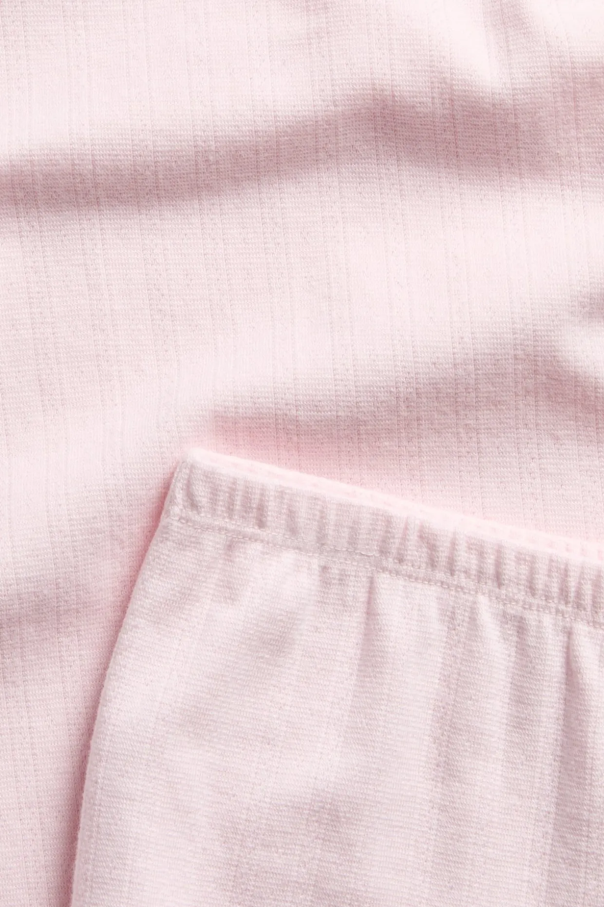 Pointelle-puuvillapyjama | Vaaleanpunainen | Lapset | Kappahl