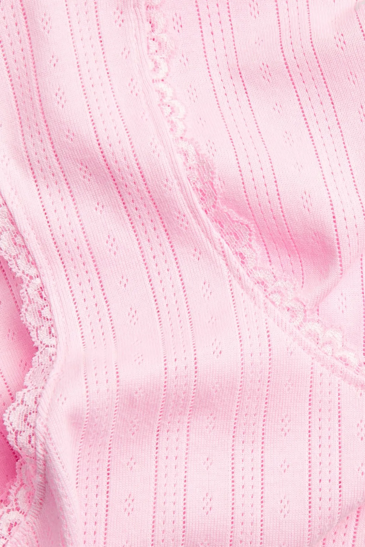 Pointelle-pyjamatoppi | Pinkki | Naiset | Kappahl