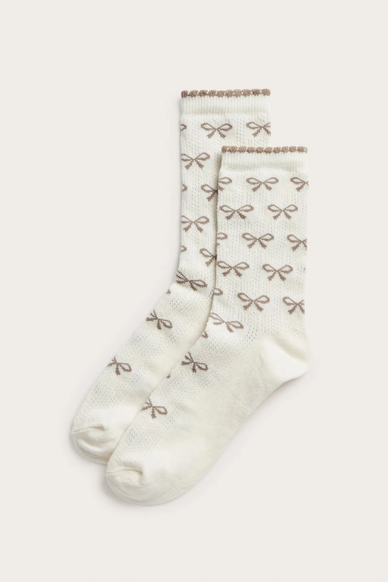 Pointelle-sukat | Beige | Naiset | Kappahl