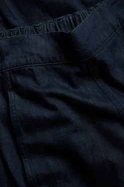 Pull-on-farkut barrel fit cropped | Tumma denim | Naiset | Kappahl