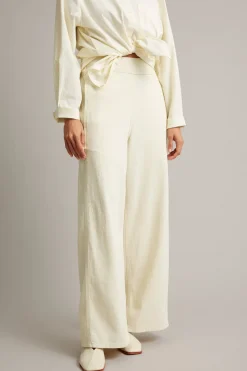 Pull-on-farkut wide fit | Beige | Naiset | Kappahl