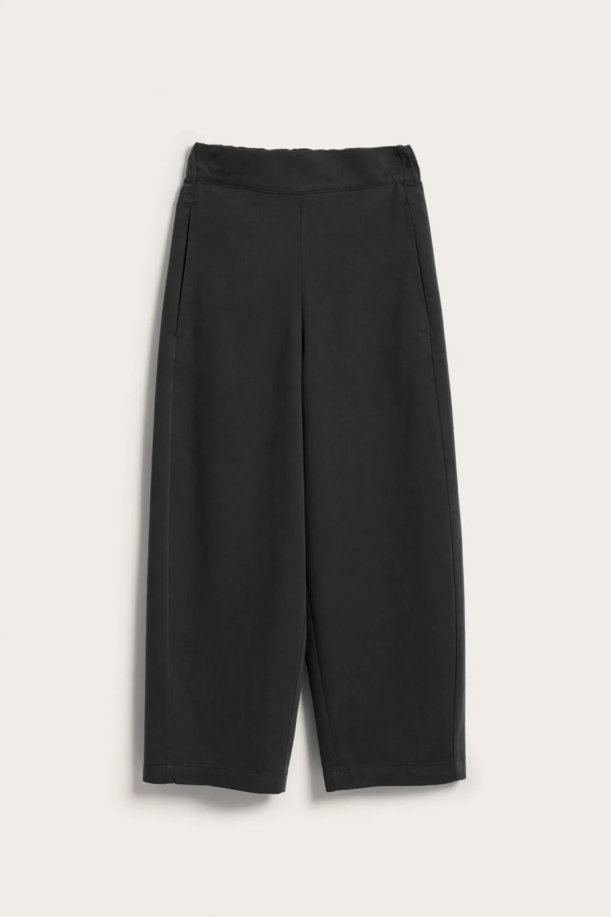 Pull on -housut barrel fit | Musta | Naiset | Kappahl