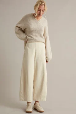 Pull on -housut barrel fit | Vaaleanbeige | Naiset | Kappahl
