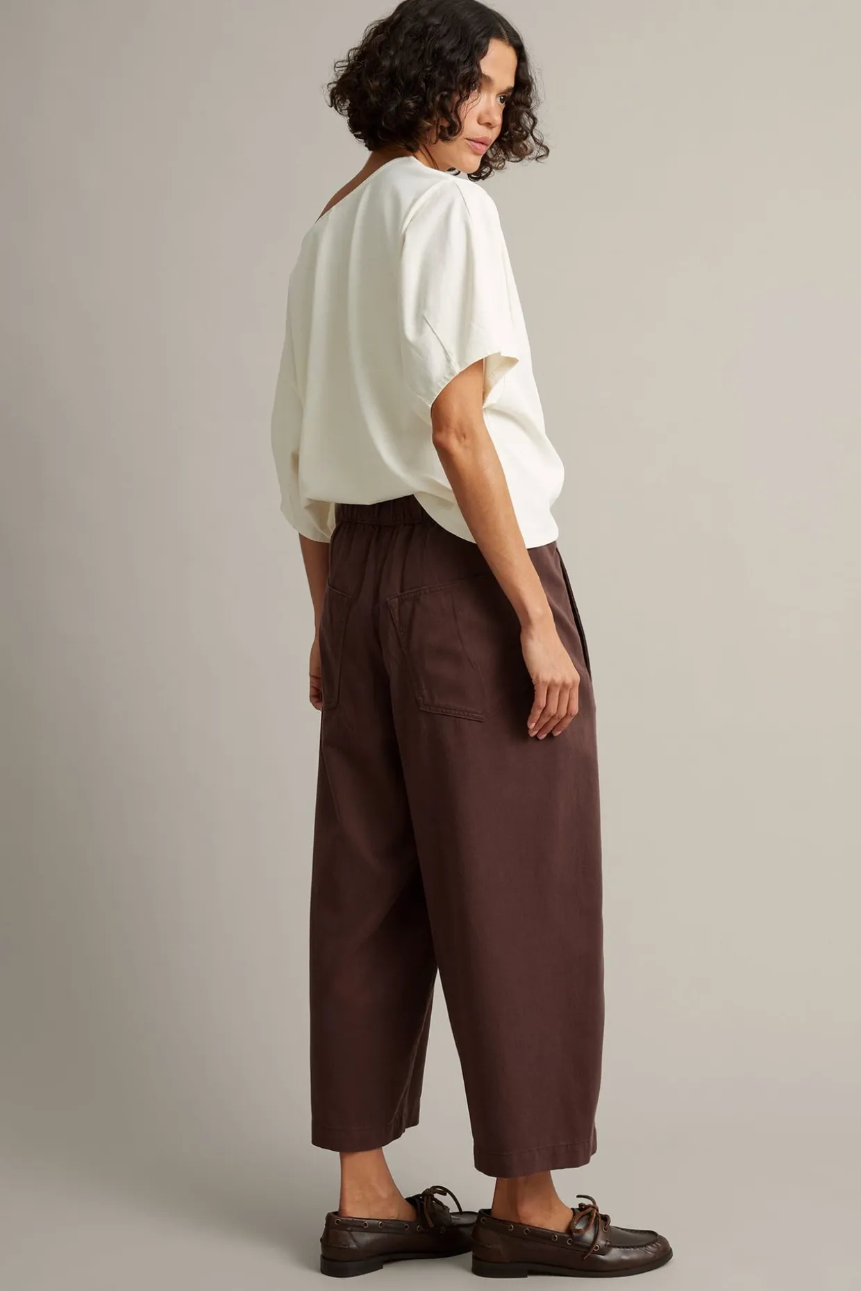 Pull on -housut | Viininpunainen | Naiset | Kappahl