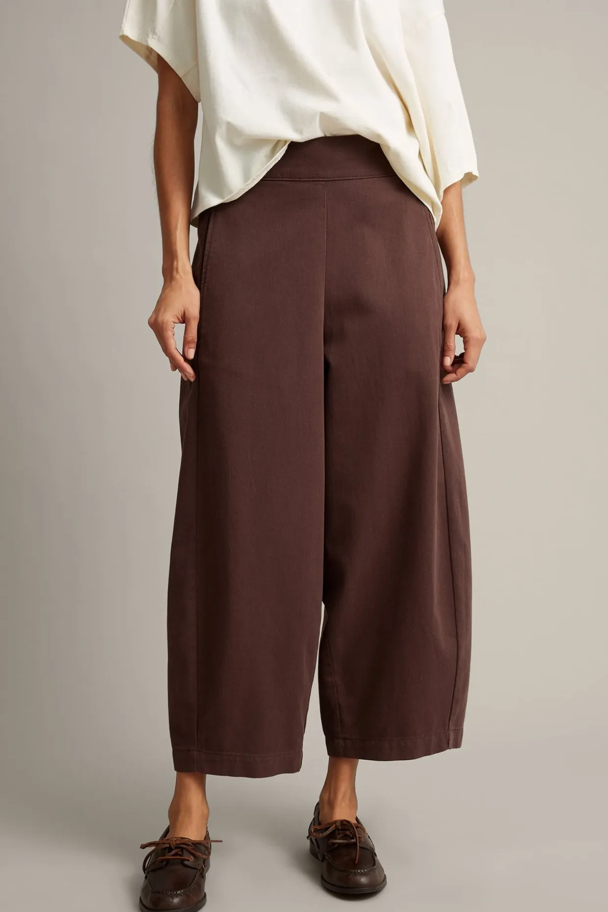 Pull on -housut | Viininpunainen | Naiset | Kappahl