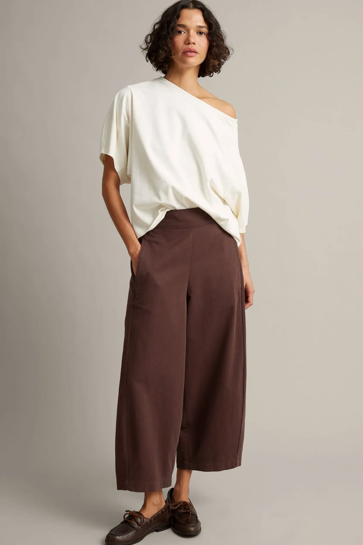 Pull on -housut | Viininpunainen | Naiset | Kappahl
