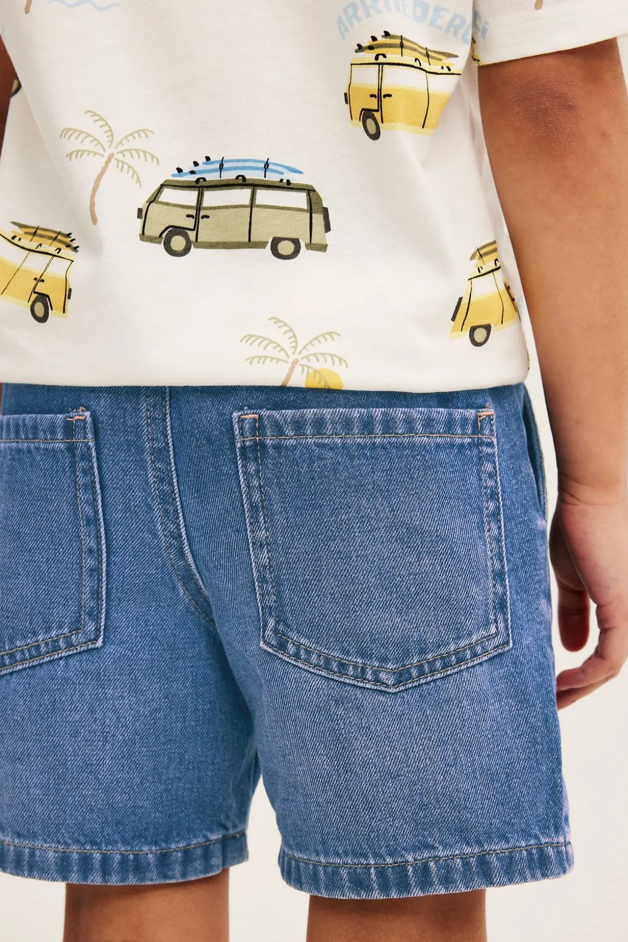 Pull-on-malliset pehmeät farkkushortsit | Tumma denim | Lapset | Kappahl