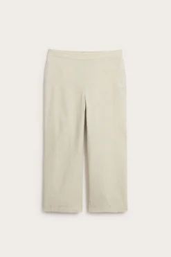 Pull-on-pellavasekoitehousut | Meleerattu beige | Naiset | Kappahl