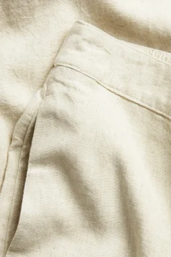 Pull-on-pellavasekoitehousut | Meleerattu beige | Naiset | Kappahl