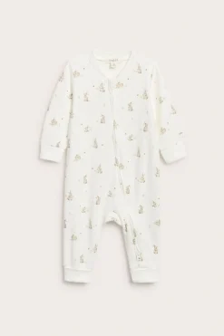 Pupukuvioinen pyjama | Luonnonvalkoinen | Vauvat | Newbie