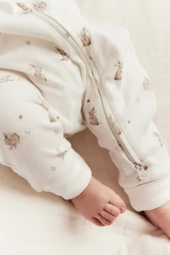 Pupukuvioinen pyjama | Luonnonvalkoinen | Vauvat | Newbie