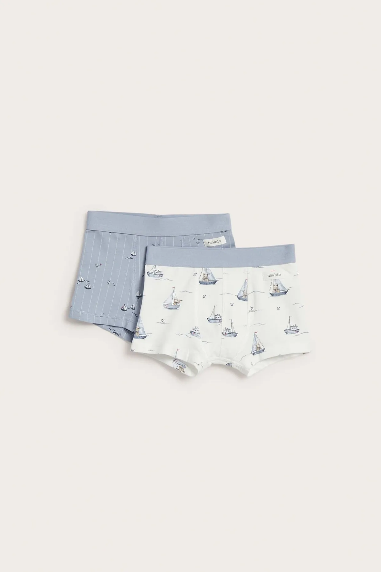 Purjeveneaiheiset alushousut, 2-pack | Sininen | Lapset | Newbie