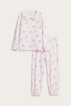 Puuvillaa oleva paitapyjama | Pinkki | Lapset | Kappahl