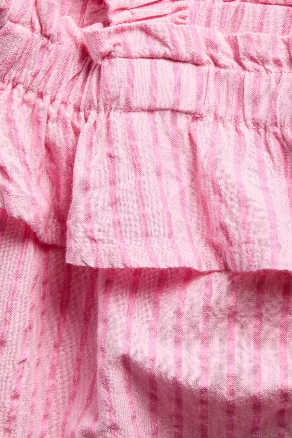 Puuvillakreppiä oleva raidallinen toppi | Vaaleanpunainen | Lapset | Kappahl
