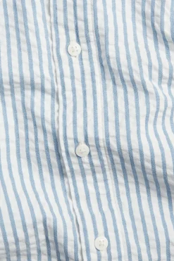 Puuvillakreppiä oleva raidallinen paita | Sininen | Lapset | Kappahl