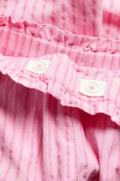 Puuvillakreppiä olevat raidalliset housut | Vaaleanpunainen | Lapset | Kappahl
