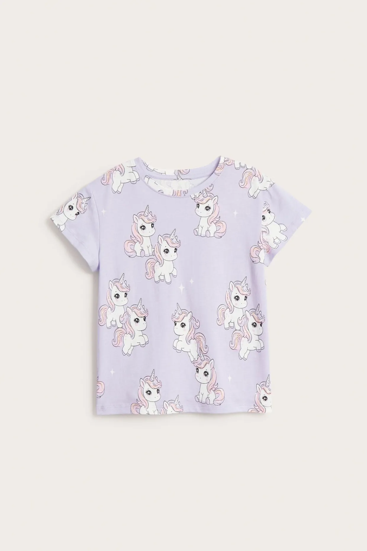 Puuvillapaita painatuksella | Vaaleanvioletti | Lapset | Kappahl