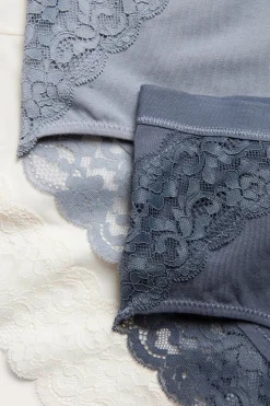 Puuvillapikkuhousut, 3-pack | Valkoinen | Naiset | Kappahl