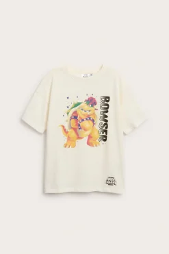Puuvillatrikoo-t-paita Bowser | Luonnonvalkoinen | Lapset | Kappahl