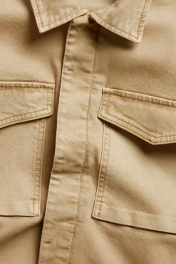 Puuvillatvillitakki | Beige | Miehet | Kappahl
