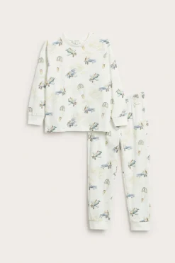Pyjama kuumailmapallokuviolla | Luonnonvalkoinen | Lapset | Newbie