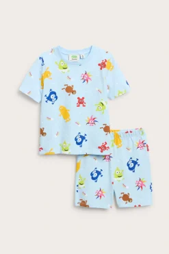 Pyjamasetti, Babblarna | Vaaleansininen | Vauvat | Kappahl