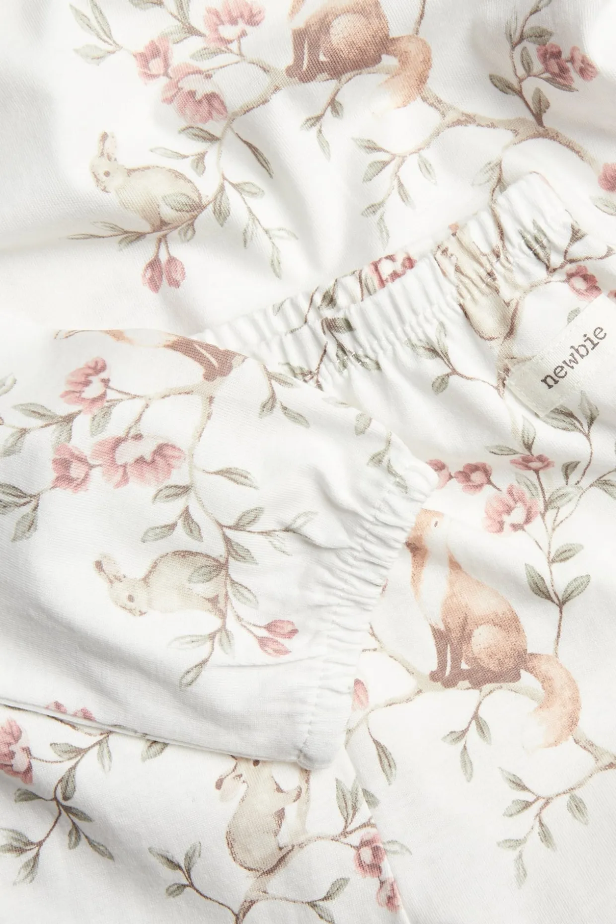 Pyjamasetti röyhelöllä | Luonnonvalkoinen | Lapset | Newbie