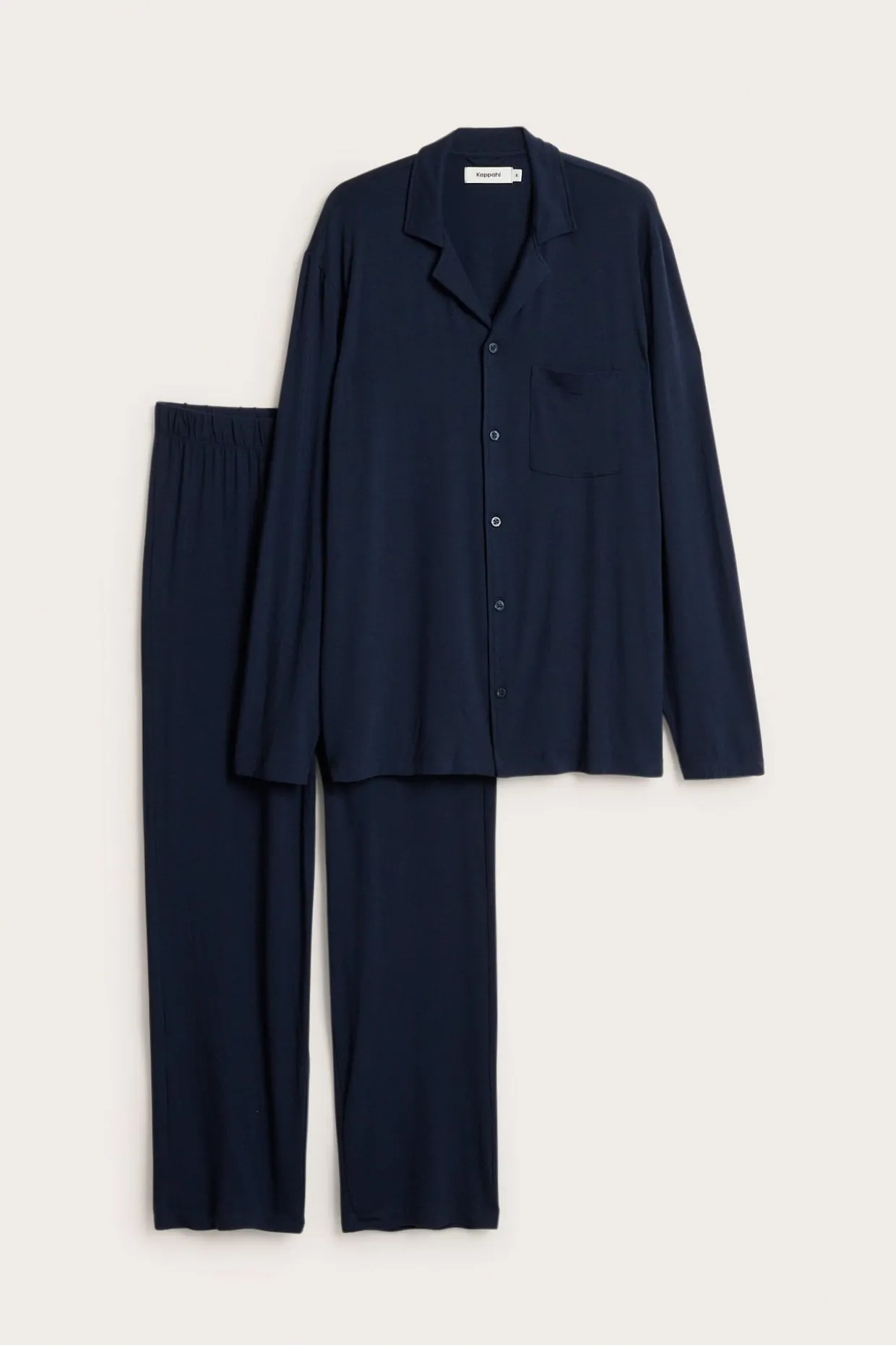 Pyjamasetti | Tummansininen | Miehet | Kappahl