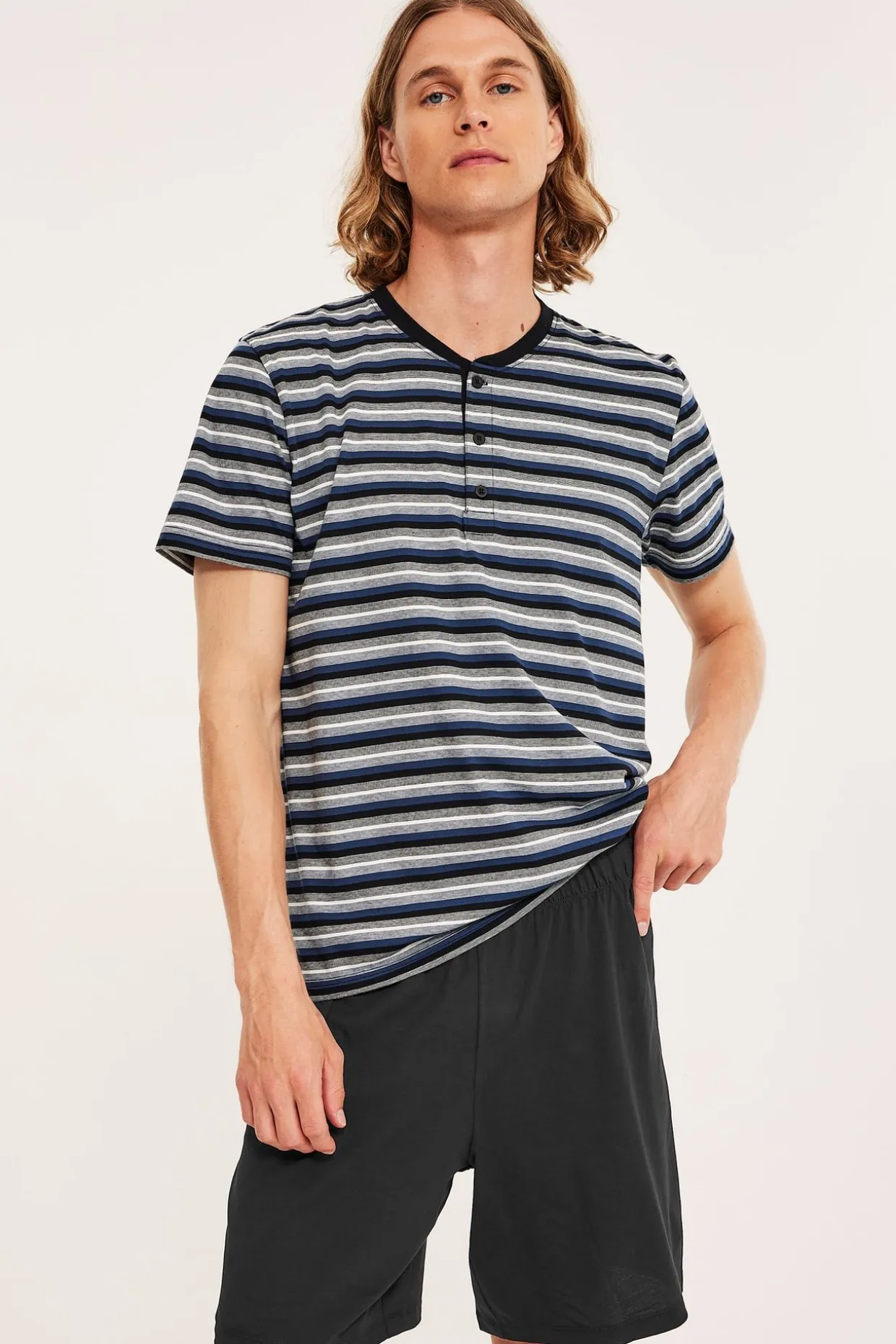 Pyjamashortsit | Musta | Miehet | Kappahl