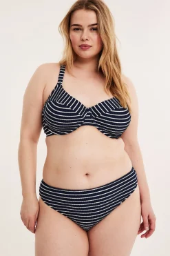 Raidallinen bikinialaosa | Tummansininen | Naiset | Kappahl