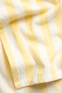 Raidallinen kylpyponcho puuvillafroteesta | Luonnonvalkoinen | Lapset | Kappahl