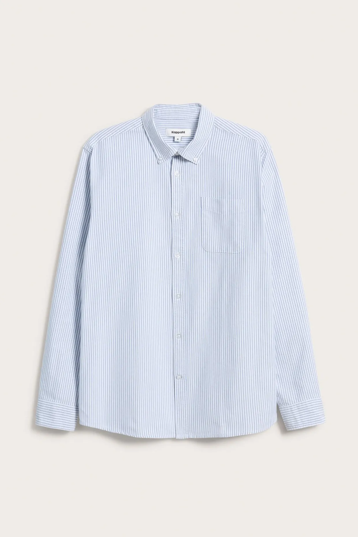 Raidallinen oxford-kauluspaita, regular fit | Sininen | Miehet | Kappahl
