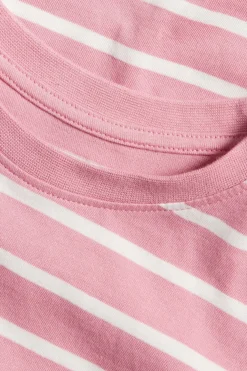 Raidallinen pitkähihainen t-paita | Pinkki | Lapset | Kappahl
