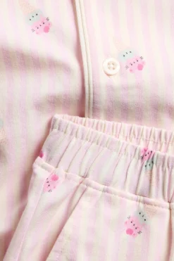 Raidallinen puuvillapyjama | Luonnonvalkoinen | Lapset | Kappahl