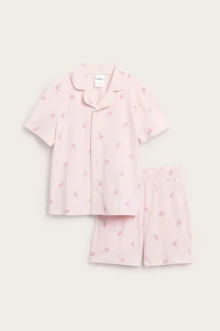 Raidallinen puuvillapyjama | Luonnonvalkoinen | Lapset | Kappahl
