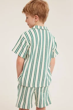Raidalliset collegeshortsit | Vihreä | Lapset | Kappahl