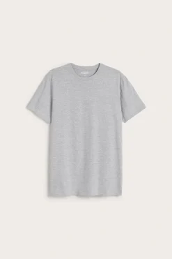 Regular-mallinen puuvillasekoite-t-paita | Meleerattu harmaa | Miehet | Kappahl