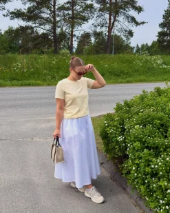Regular-mallinen puuvilla-t-paita | Luonnonvalkoinen | Naiset | Kappahl
