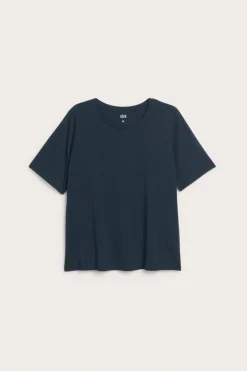 Regular-mallinen puuvilla-t-paita | Tummansininen | Naiset | Kappahl