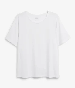 Regular-mallinen puuvilla-t-paita | Valkoinen | Naiset | Kappahl