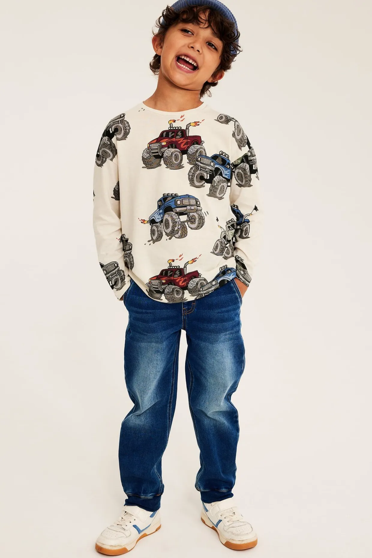 Relaxed jeans jogger denim | Denim | Lapset | Kappahl