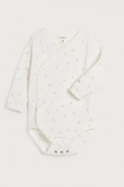 Ribattu kietaisumallinen body | Beige | Vauvat | Newbie